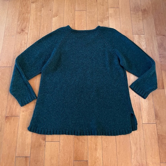 VENEZIA JEANS Green V-Neck Sweater XL - Picture 4 of 4